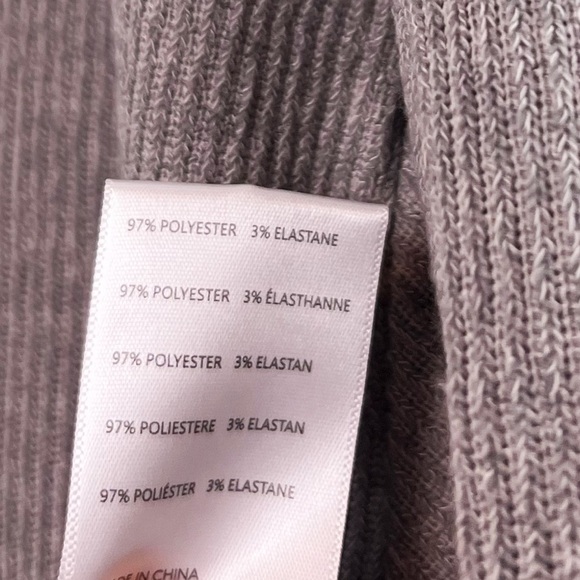 NWT Urban Outfitters BDG New Leaf Ribbed Cropped Pullover Sweater in Light Grey - Picture 5 of 5